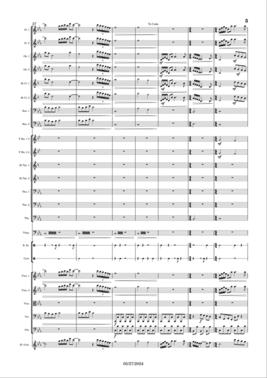 Full Moon Rising Full Orchestra scores gallery preview page 5