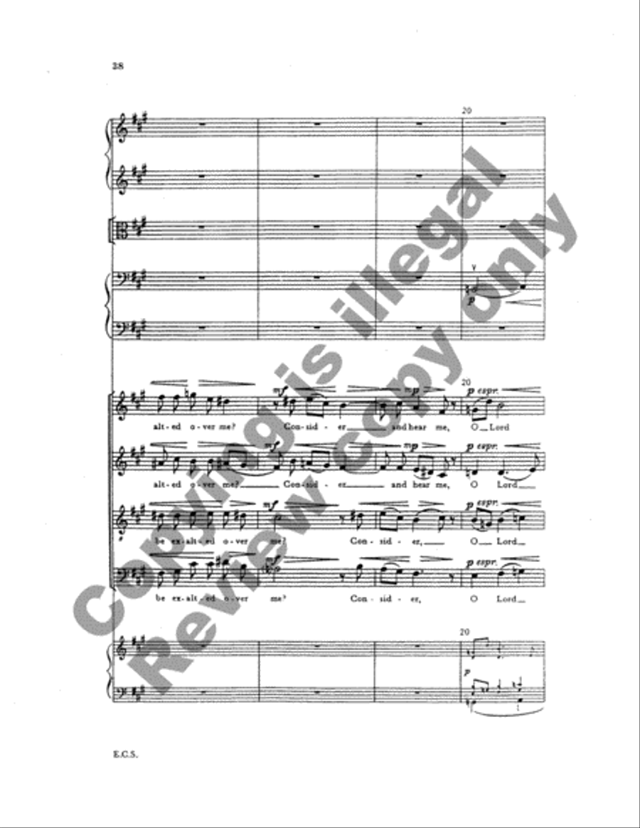 Two Psalms and a Proverb (Full Score) Choir scores gallery preview page 18