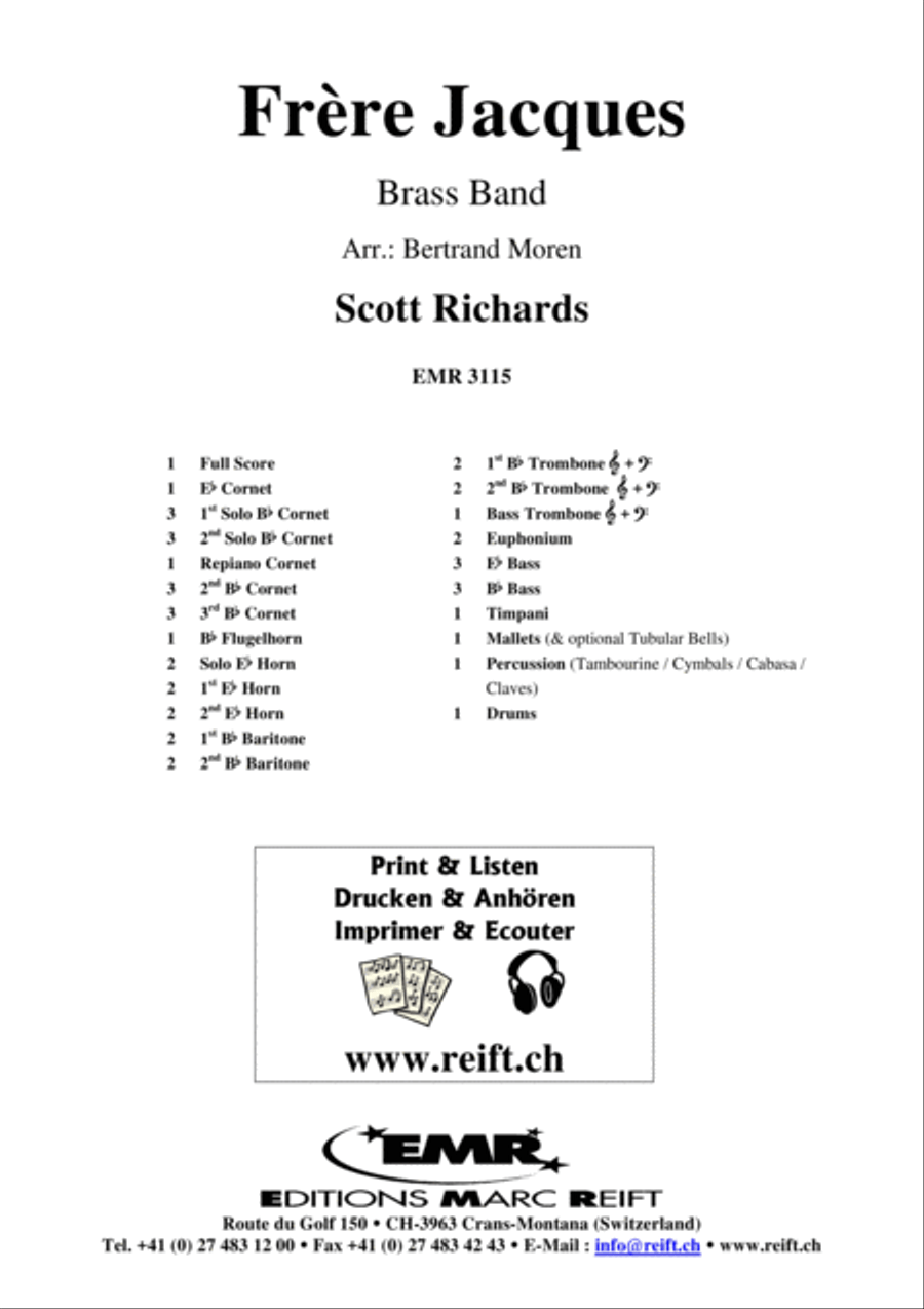 Frere Jacques Brass Band scores gallery preview page 2