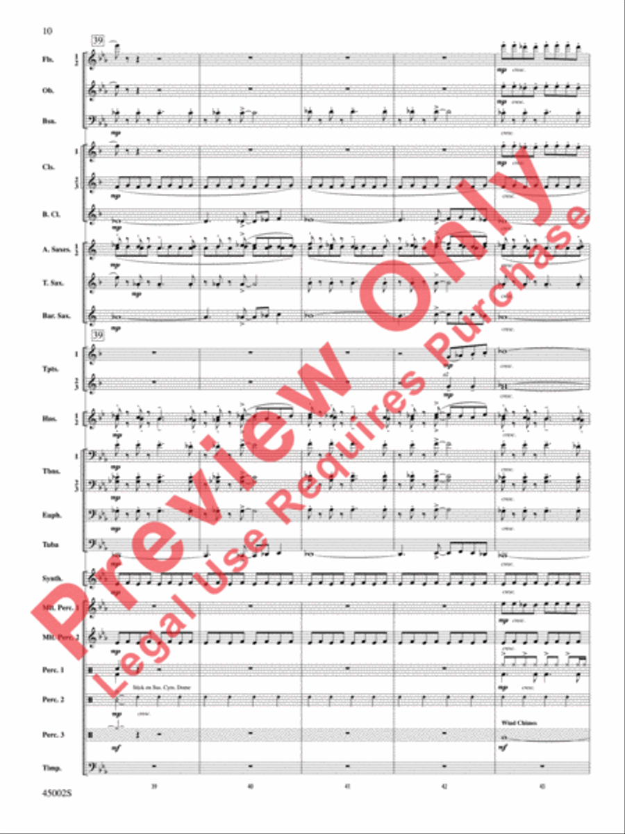 Winds of Change Concert Band scores gallery preview page 11