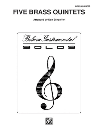 Book cover for Five Brass Quintets