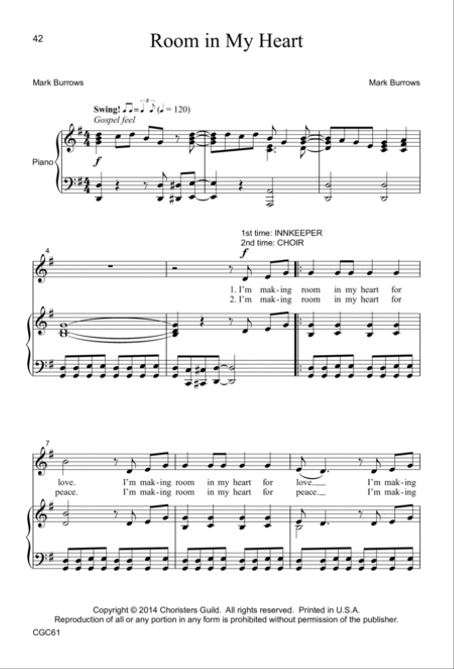 Room For Christmas Accompaniment Recording Unison Choir scores gallery preview page 12