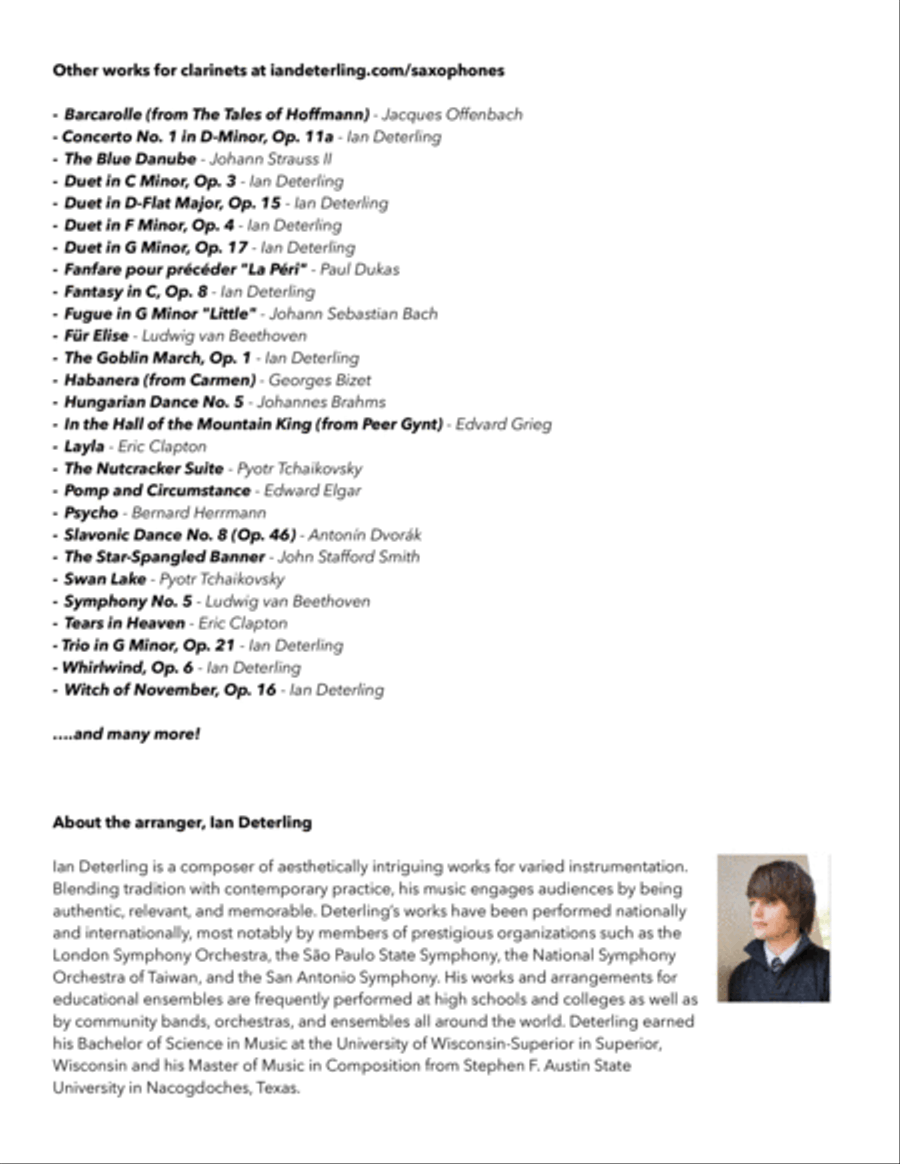 The Nutcracker Suite Saxophone Quartet scores gallery preview page 4