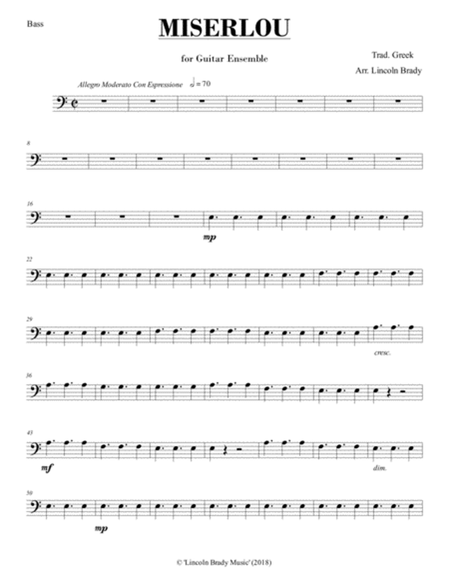 MISERLOU - Guitar Ensemble (Parts Only) image number null