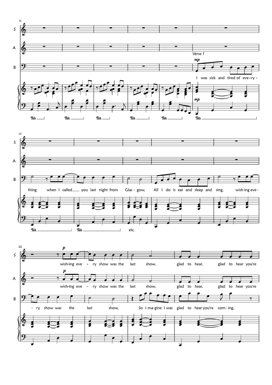 Super Trouper 3-Part scores gallery preview page 2