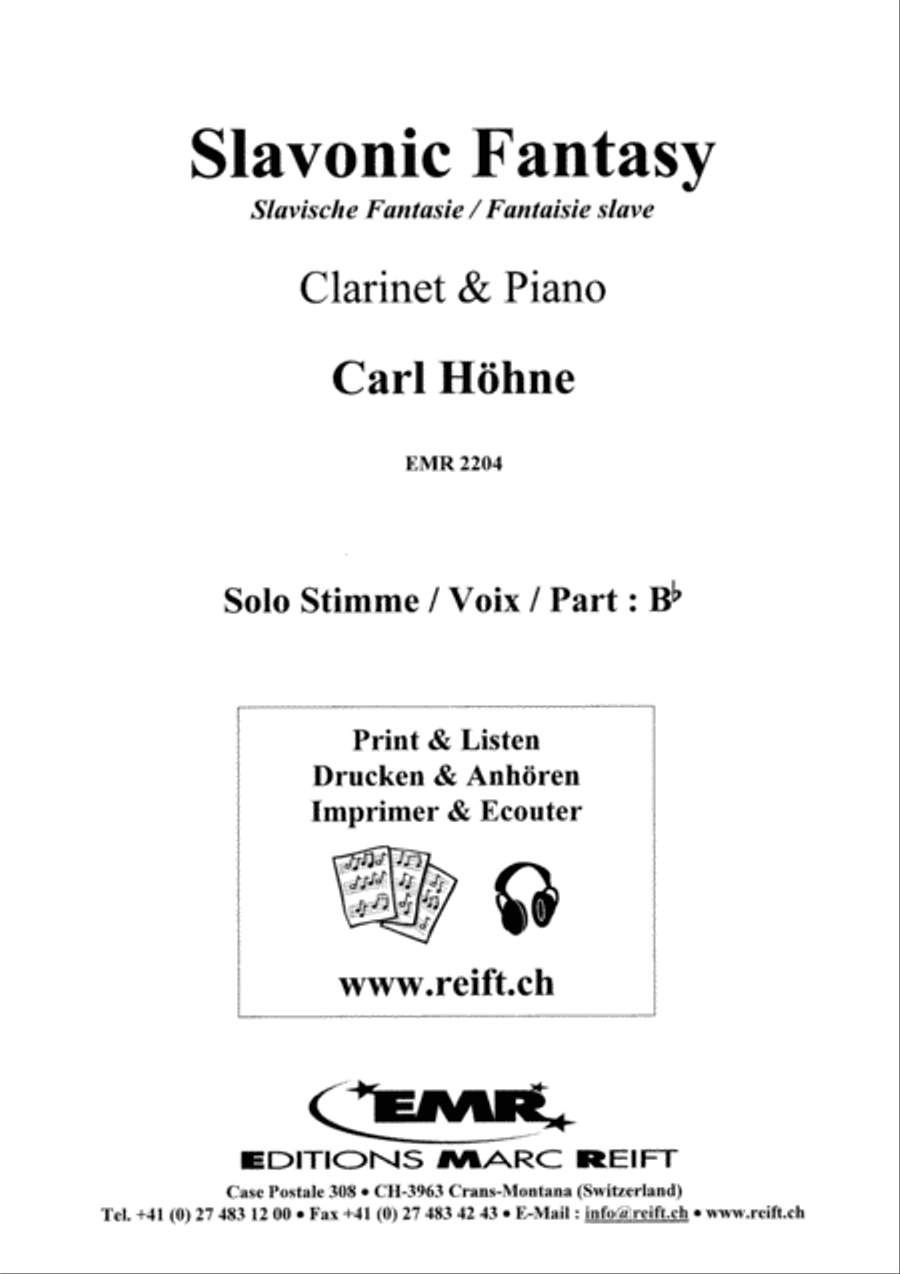 Slavonic Fantasy Clarinet Solo scores gallery preview page 2