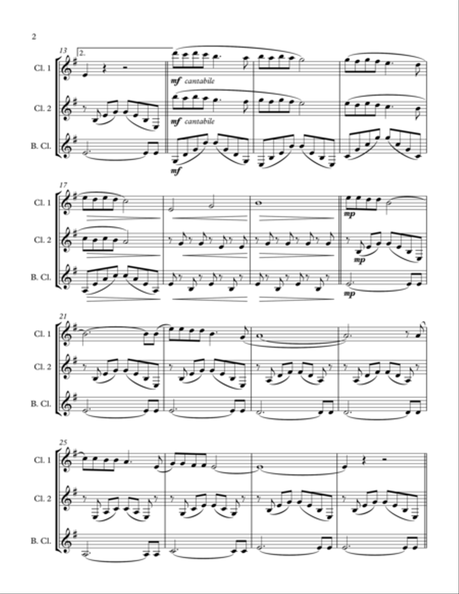 Walking In The Air Walking In The Air Woodwind Trio scores gallery preview page 3