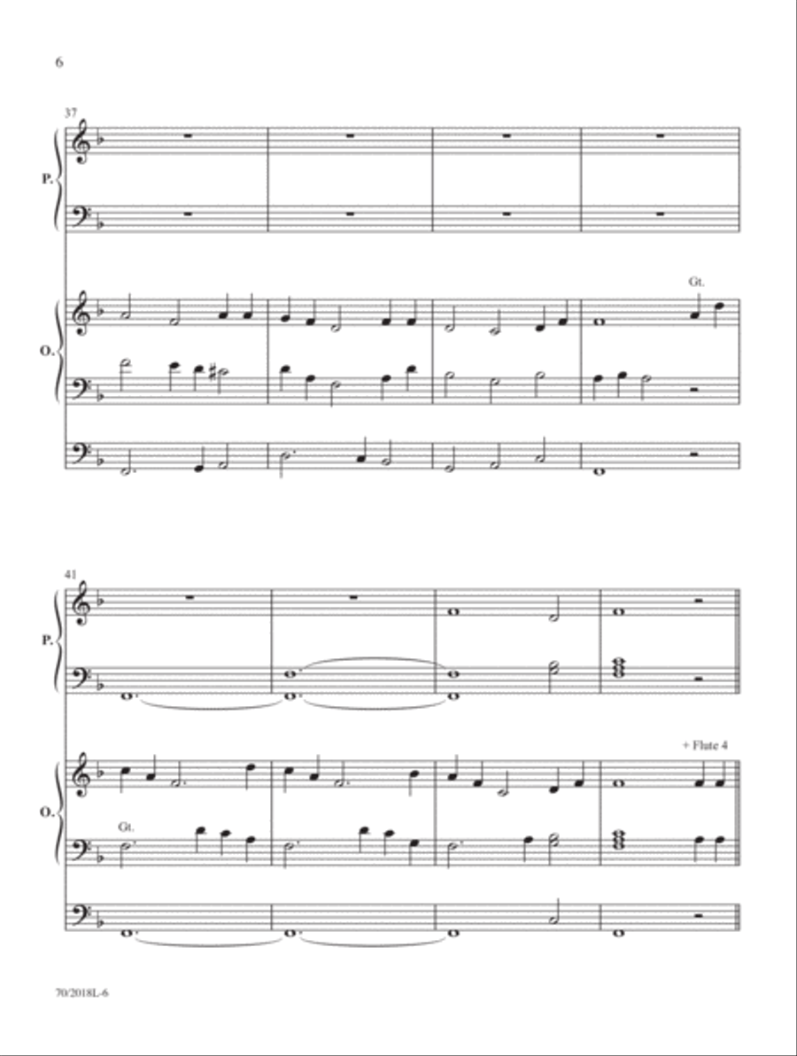 Holy Manna Organ scores gallery preview page 6