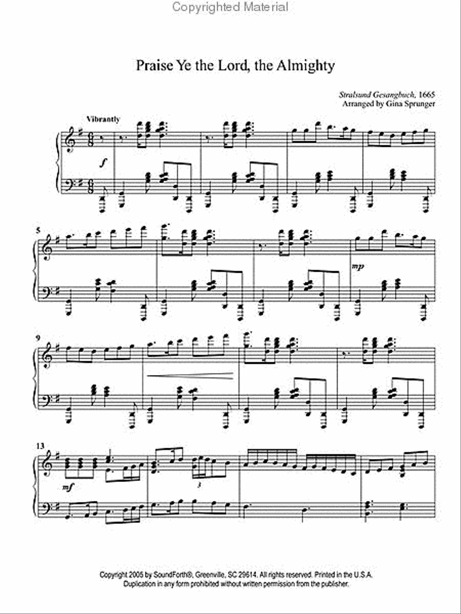 Glad Adoration Piano Solo scores gallery preview page 4