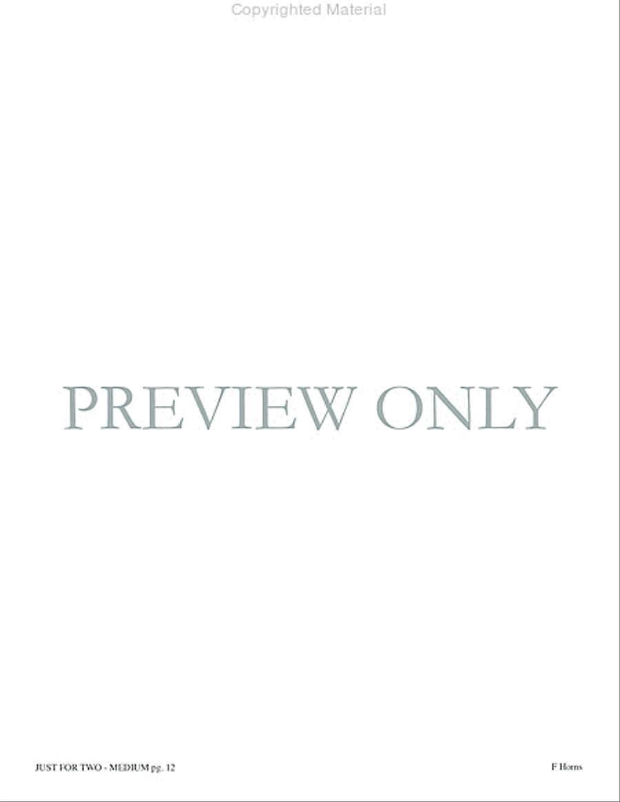 Just for Two Medium Just for Two Medium Small Ensemble scores gallery preview page 14