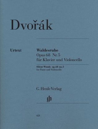 Book cover for Dvorak - Waldesruhe Op 68 No 5 Cello/Piano Urtext