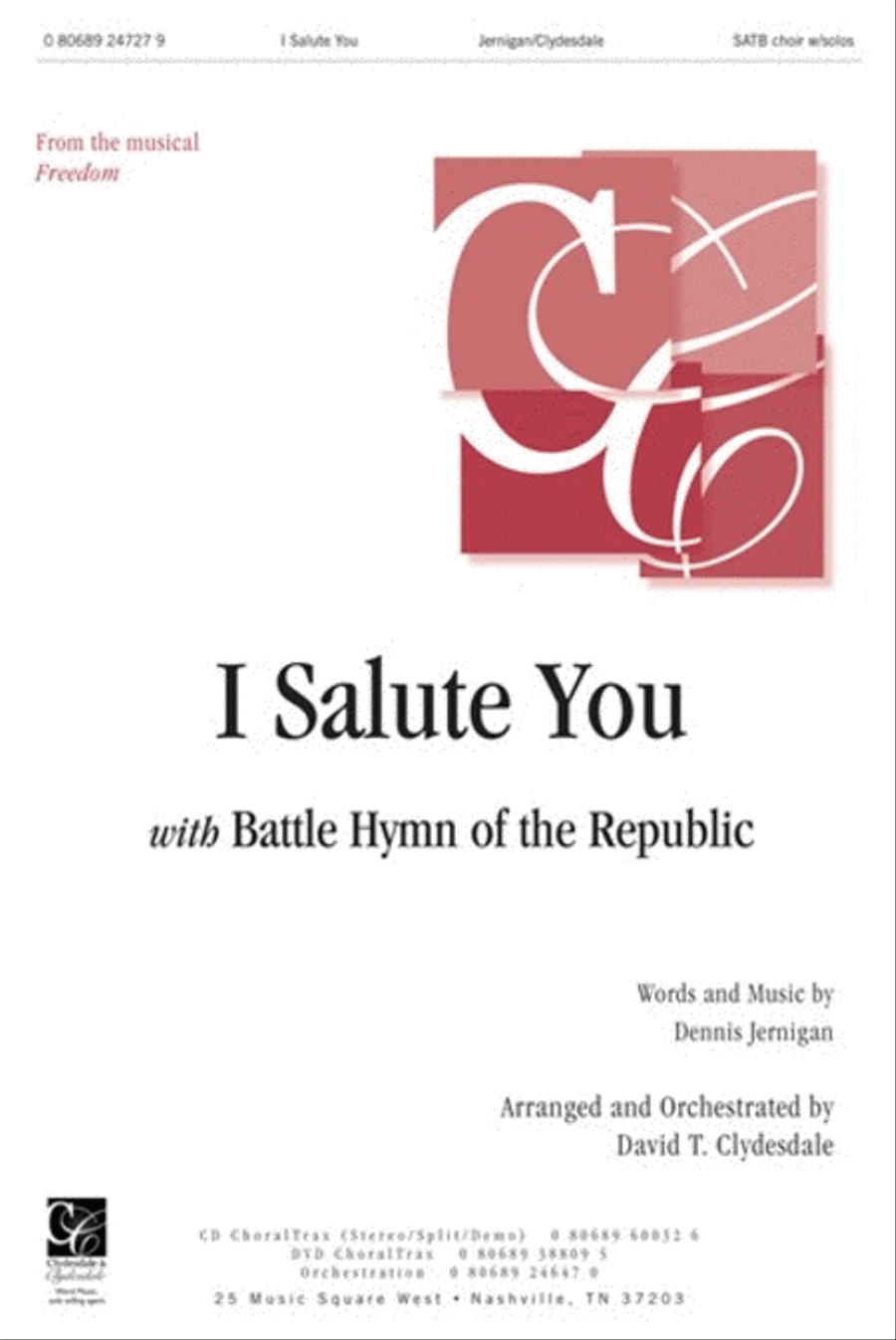 I Salute You - Anthem I Salute You - Anthem 4-Part scores gallery preview page 1