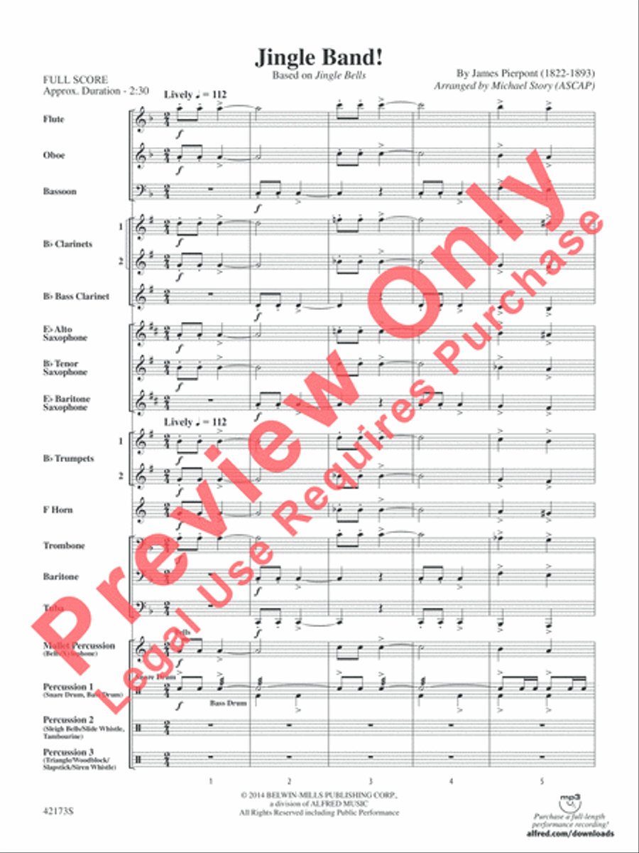 Jingle Band! Concert Band scores gallery preview page 3