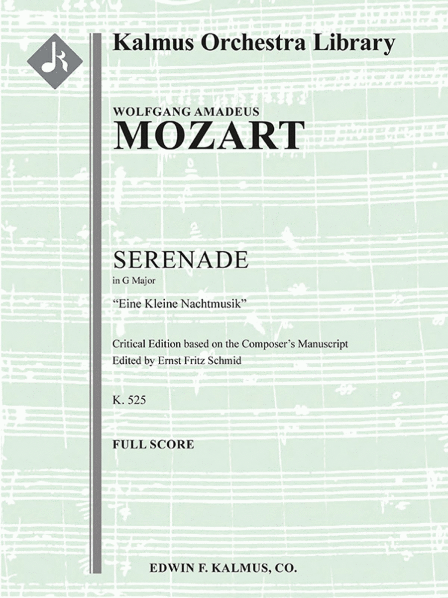 Eine kleine Nachtmusik (Serenade in G), K. 525 (critical edition) String Orchestra scores gallery preview page 1