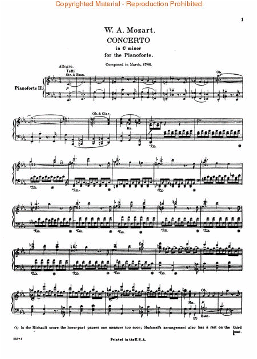 Concerto No. 24 in C Minor, K.491 Piano scores gallery preview page 2