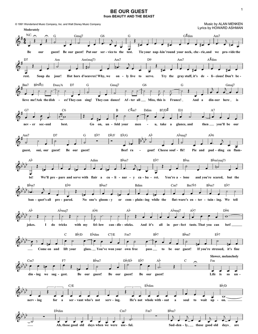 Be Our Guest (from Beauty And The Beast)