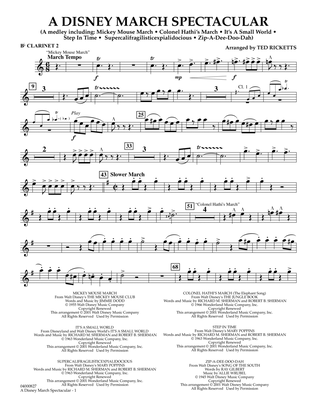 A Disney March Spectacular - Bb Clarinet 2