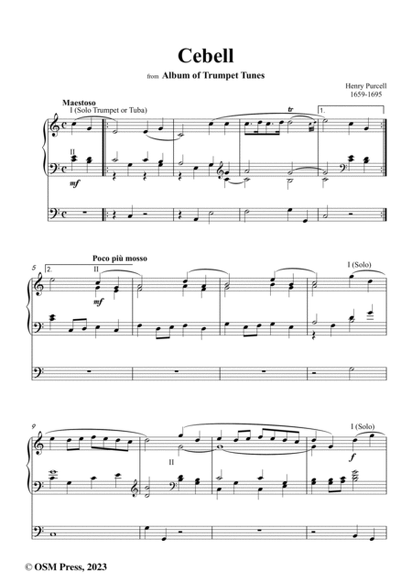 Purcell-Cebell,from 'Album of Trumpet Tunes',for Organ image number null