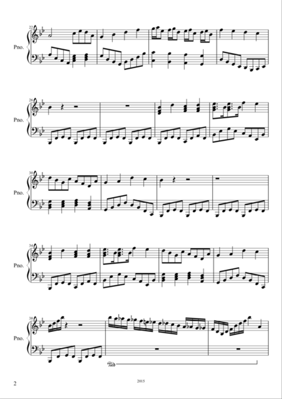 The Apache Trail Piano Solo scores gallery preview page 2