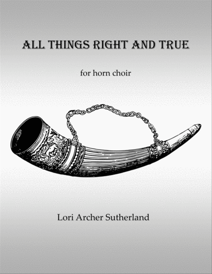 All Things Right and True Horn scores gallery preview page 1