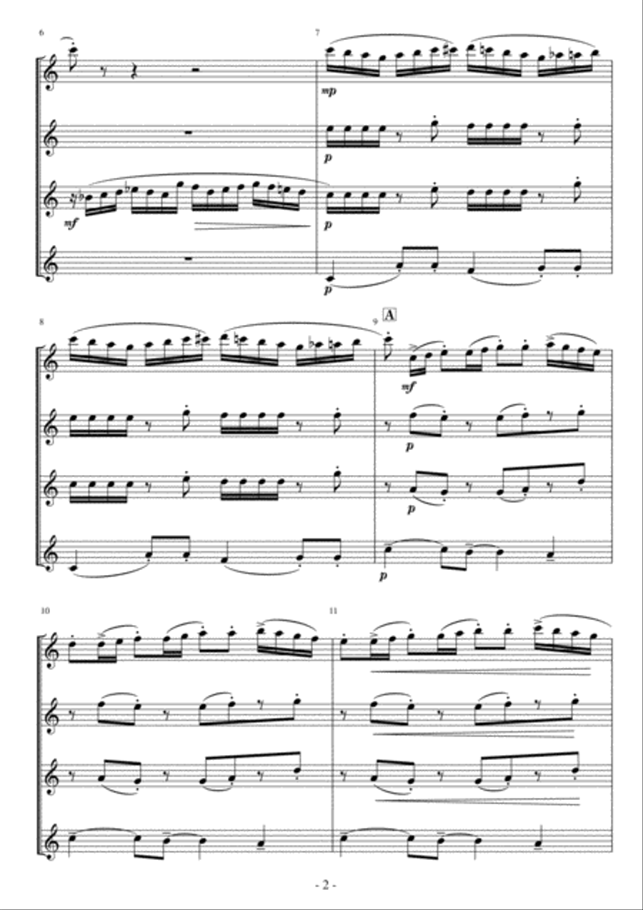 Scaramouche Woodwind Quartet scores gallery preview page 2