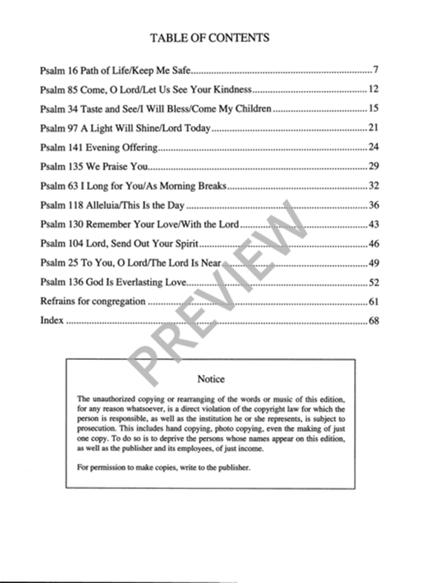 Psalms for the Church Year - Volume 6 image number null