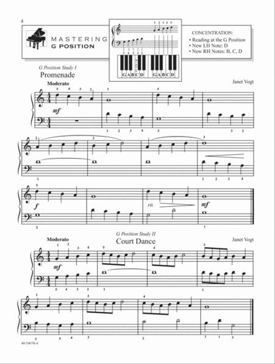Mastering Music Level 1B Piano Method scores gallery preview page 4