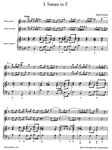 Triosonaten alter englischer Meister for 2 Treble Recorders and Basso continuo