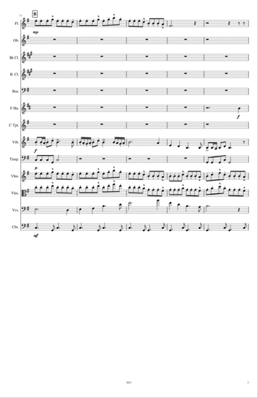 Symphonic Poem # 3: On Our Way Full Orchestra scores gallery preview page 4
