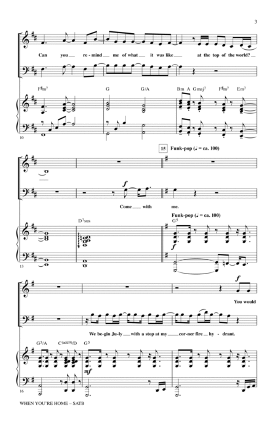 When You're Home (from In The Heights) (arr. Mark Brymer) 4-Part scores gallery preview page 2