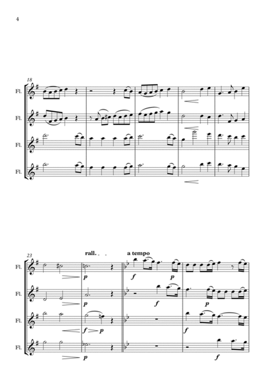 Joy To The World, for Flute Quartet image number null
