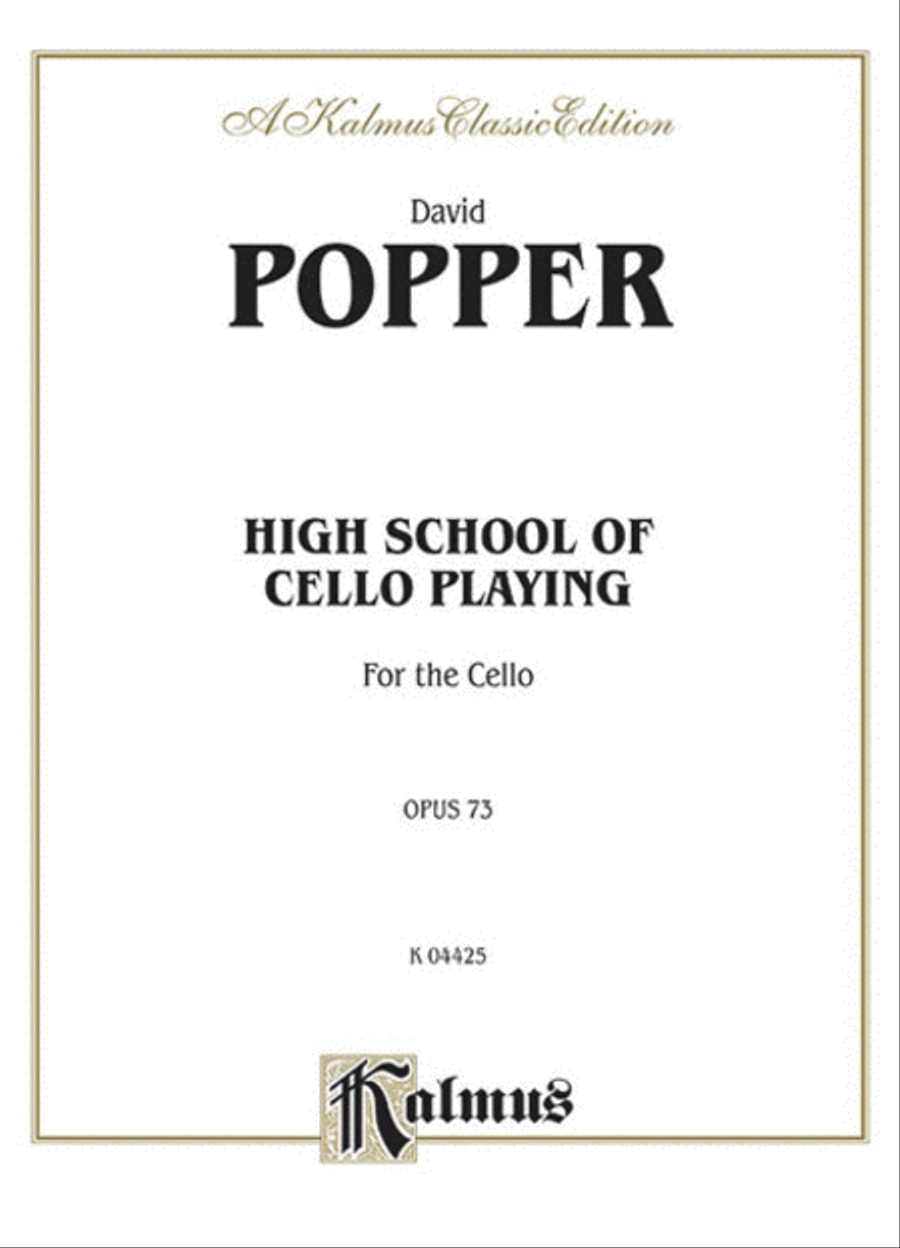 High School of Cello Playing, Op. 73 Cello scores gallery preview page 1