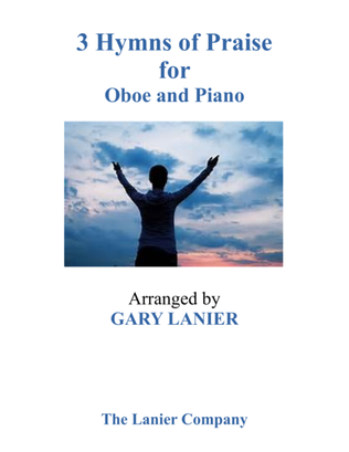 Book cover for Gary Lanier: 3 HYMNS of PRAISE (Duets for Oboe & Piano)