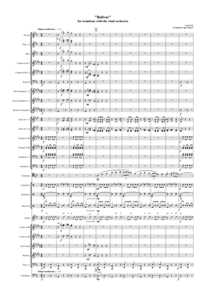 "Bolivar" for trombone with the wind orchestra
