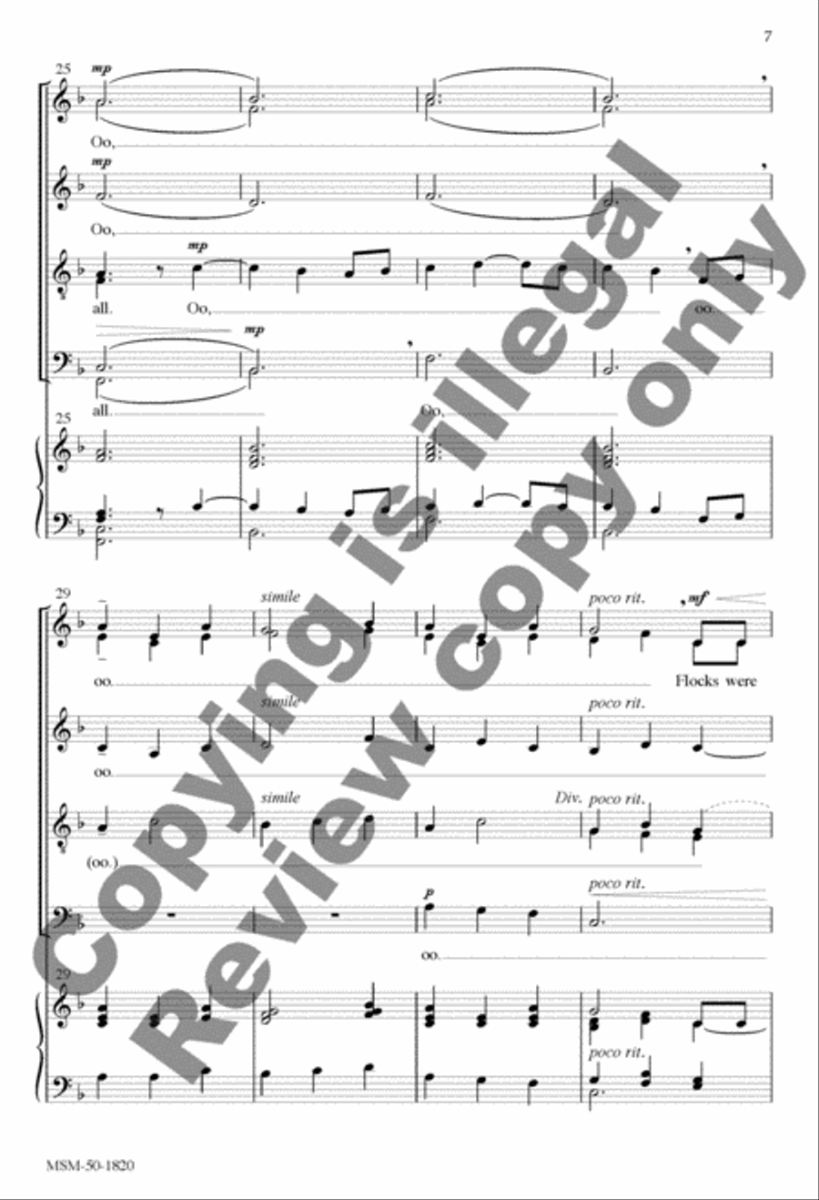 Infant Holy, Infant Lowly Divisi scores gallery preview page 6