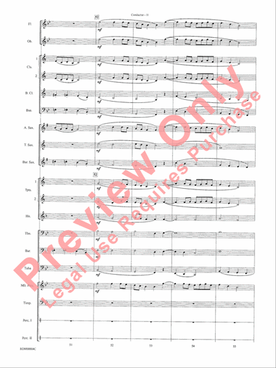 Paths of Glory Concert Band scores gallery preview page 13