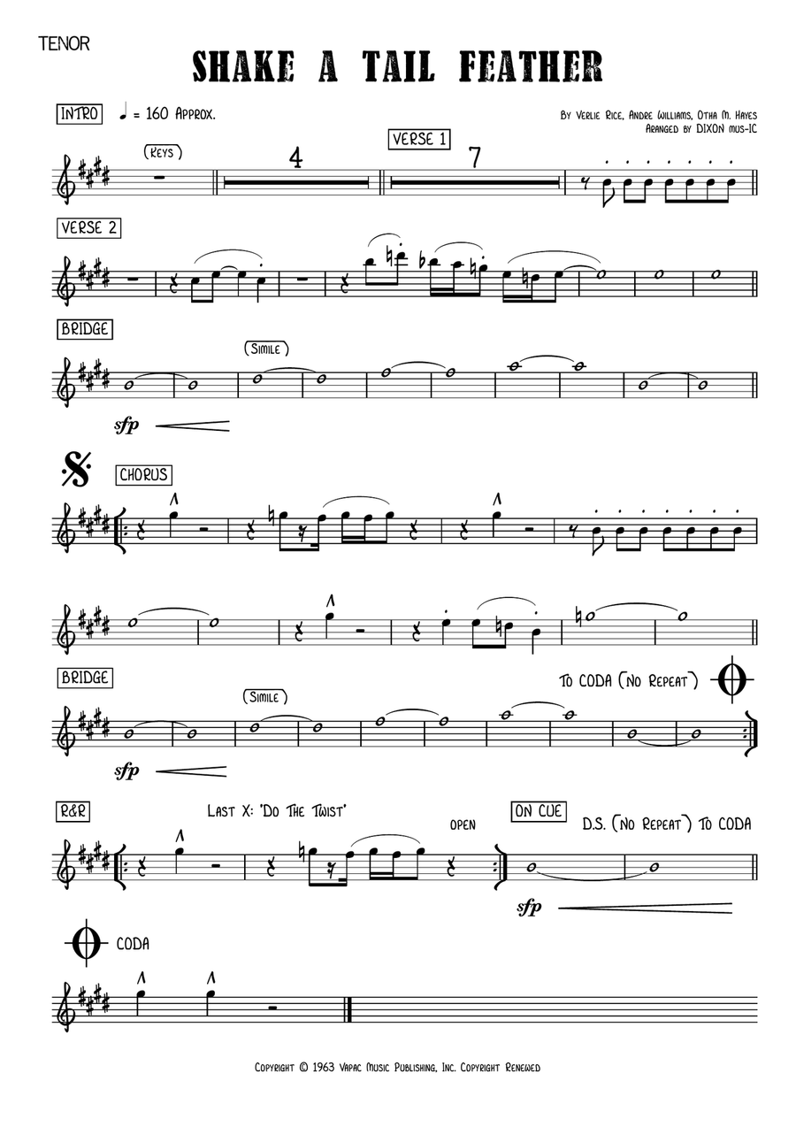 Shake A Tail Feather Small Ensemble scores gallery preview page 3