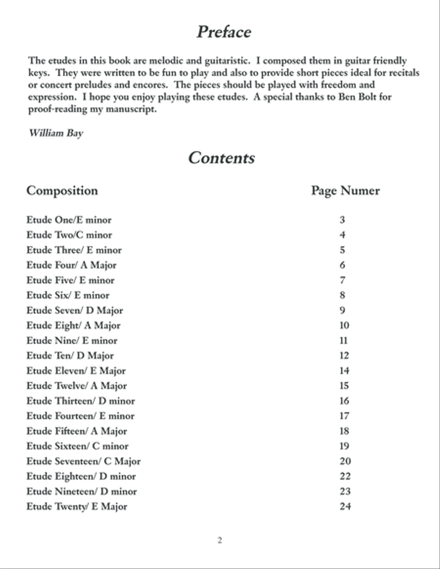 Student Guitar Etudes Volume 1 Classical Guitar scores gallery preview page 3