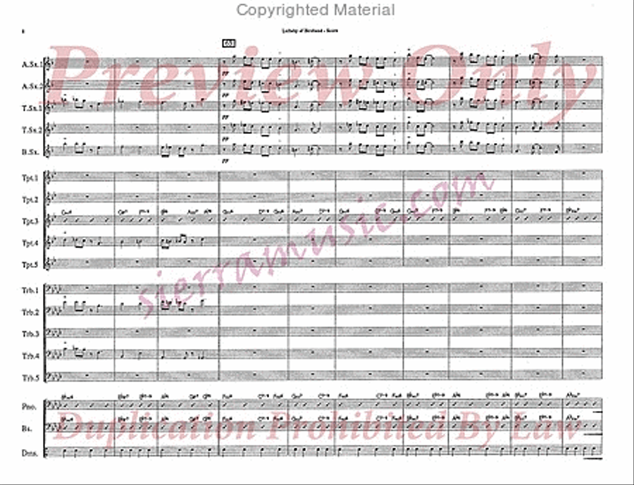 Lullaby Of Birdland Jazz Ensemble scores gallery preview page 9