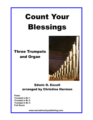 Book cover for Count Your Blessings - Three Trumpets and Organ