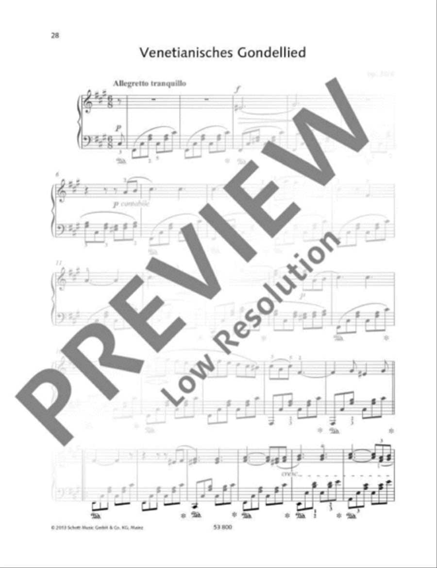 Allegretto tranquillo F-sharp minor Piano Solo scores gallery preview page 2