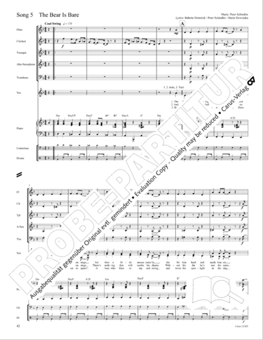 Circus Allegro Choir scores gallery preview page 43