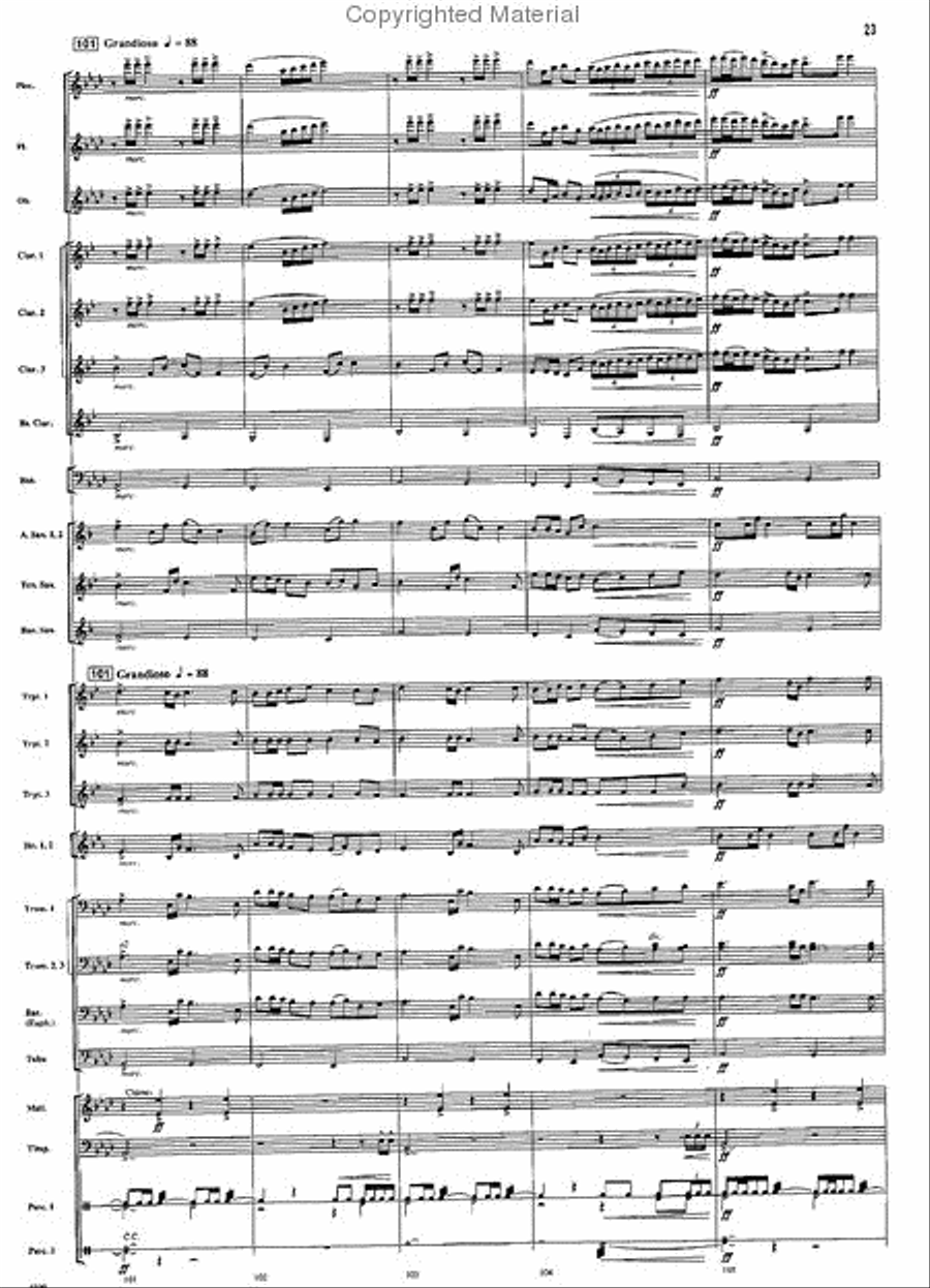 A Vision of Majesty Concert Band scores gallery preview page 22