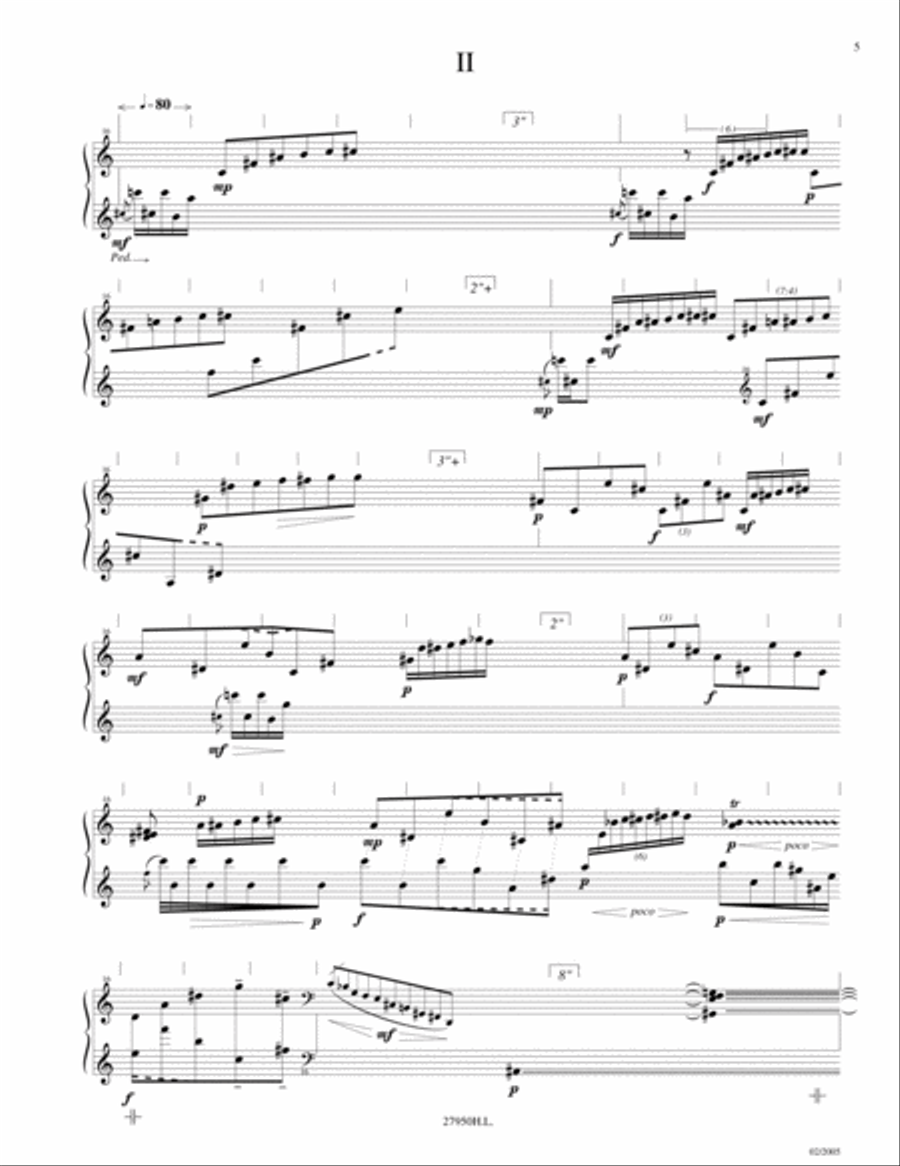Les Travaux Et Les Jours Piano Solo scores gallery preview page 6