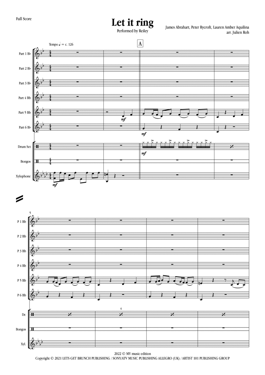 Let It Ring Concert Band scores gallery preview page 1