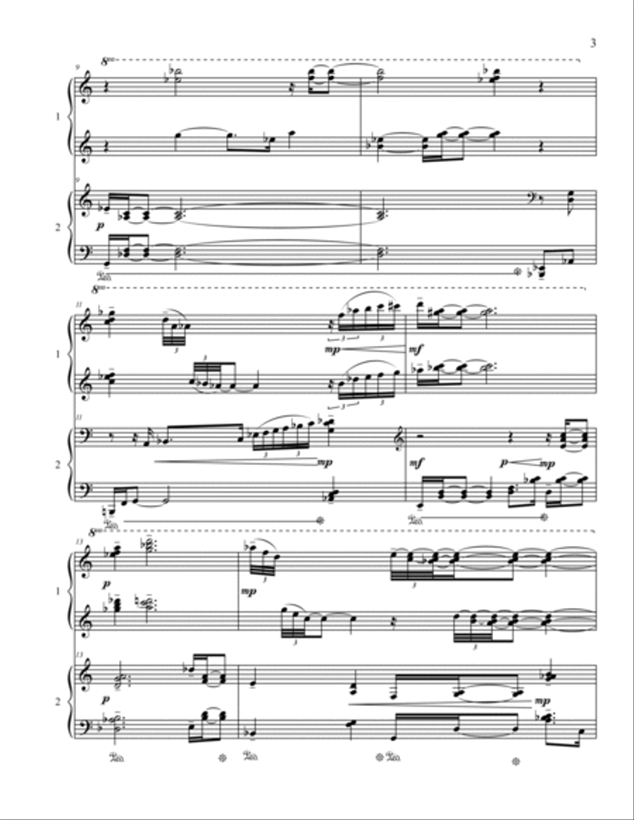 Giuseppe D'Angelo: IN A SILENT WAY (ES-22-044) 1 Piano, 4-Hands scores gallery preview page 5