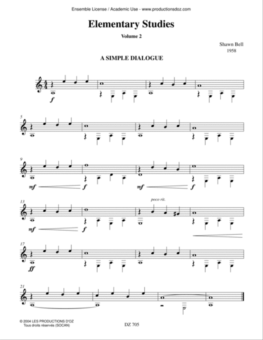 Elementary Studies, vol. 2 Classical Guitar scores gallery preview page 3