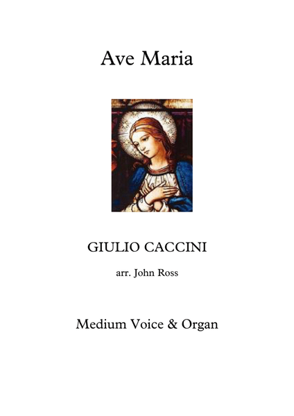 Ave Maria (Caccini) (Medium voice, Organ) image number null