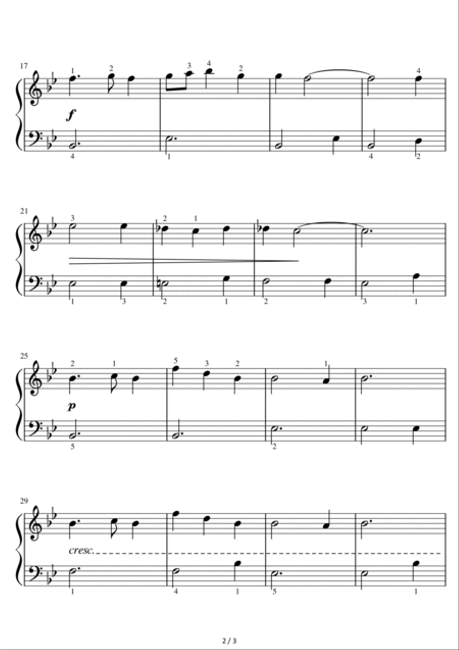 Violin Sonata in G Minor (EASY PIANO) “Devil's Trill Sonata” [Giuseppe Tartini] Violin scores gallery preview page 2