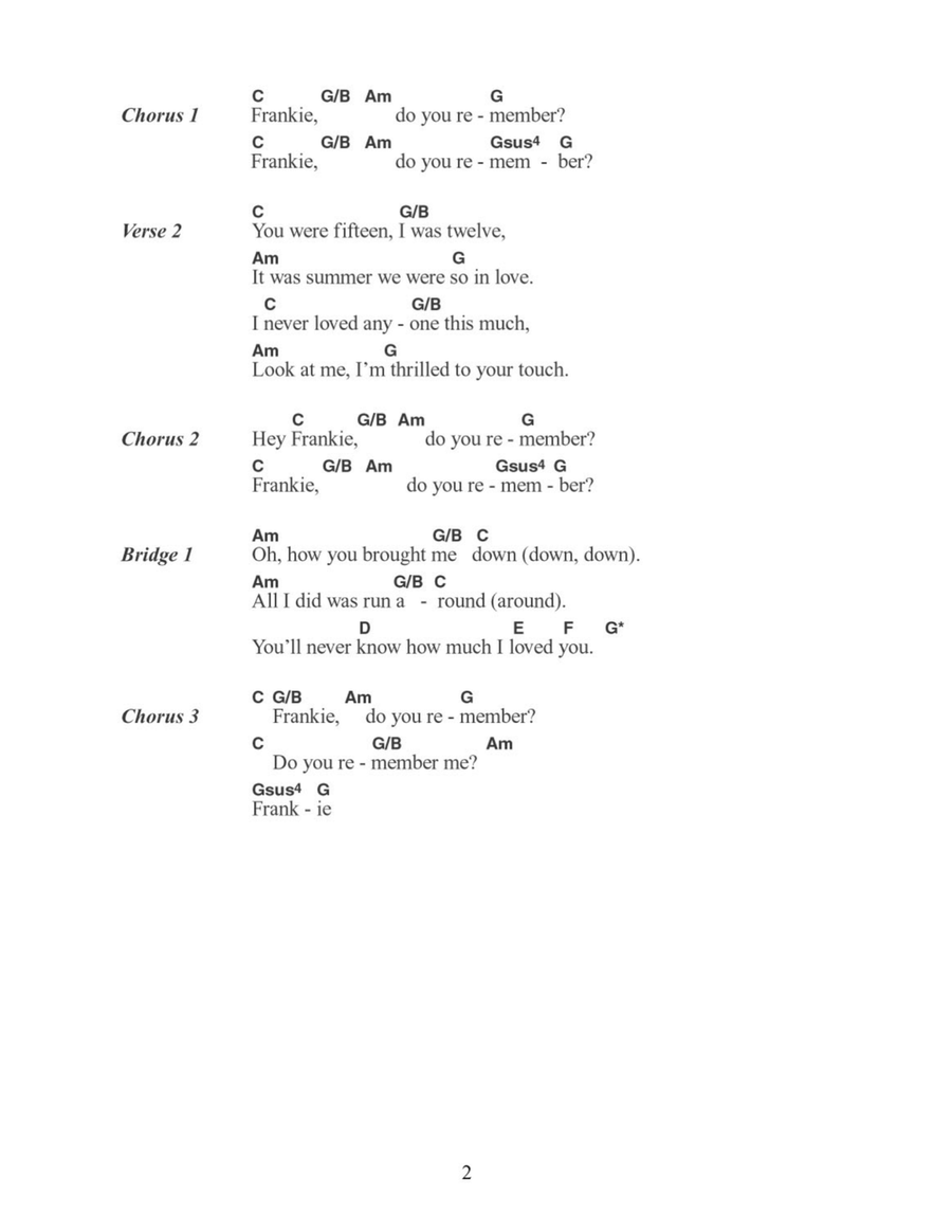 Frankie Acoustic Guitar scores gallery preview page 2